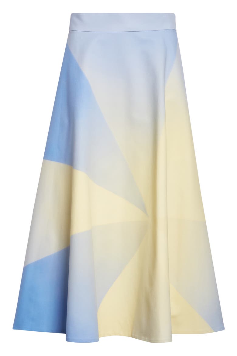 Sunbeam A-Line Cotton Midi Skirt, Alternate, color, MULTICOLOR