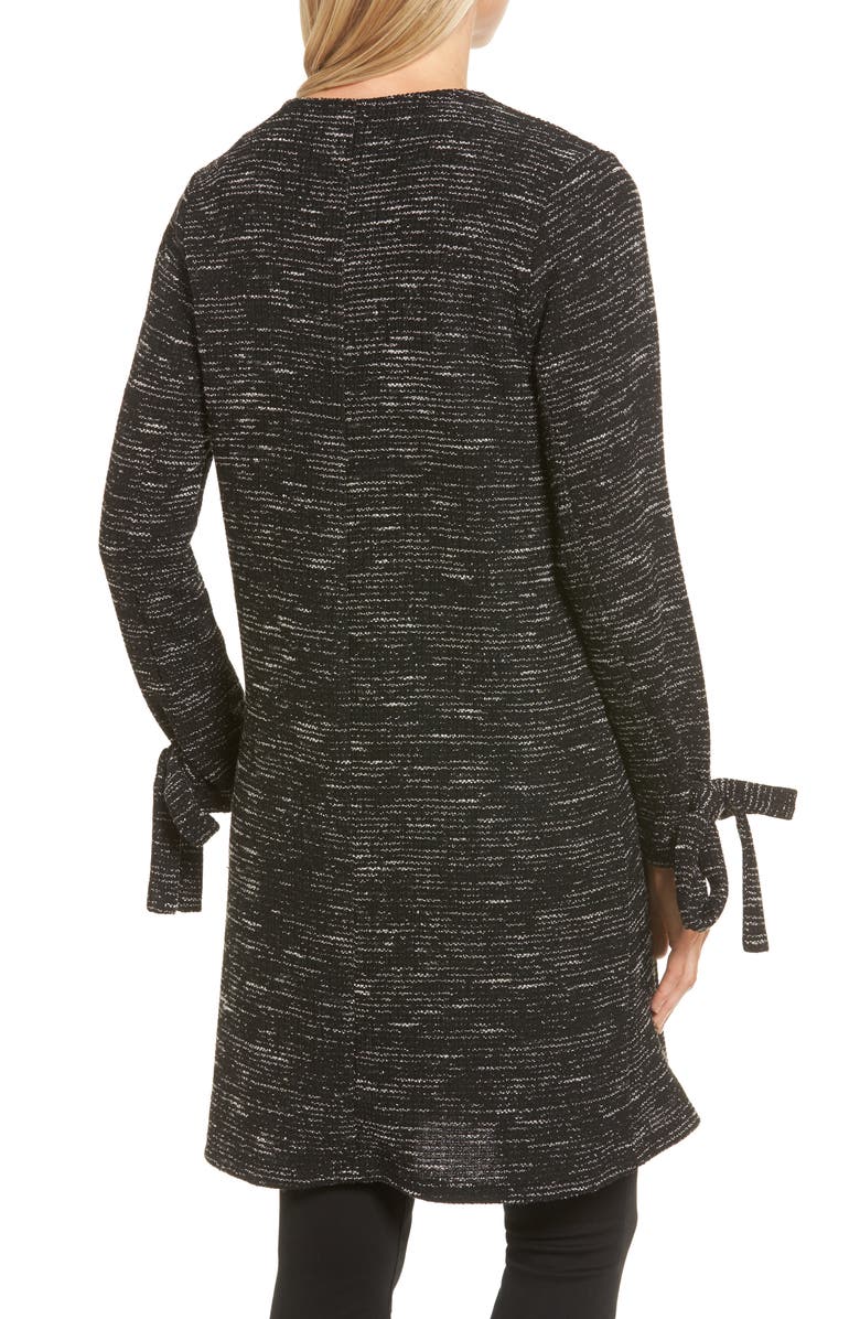 Pleione Tie Sleeve Long Cardigan, Alternate, color, 