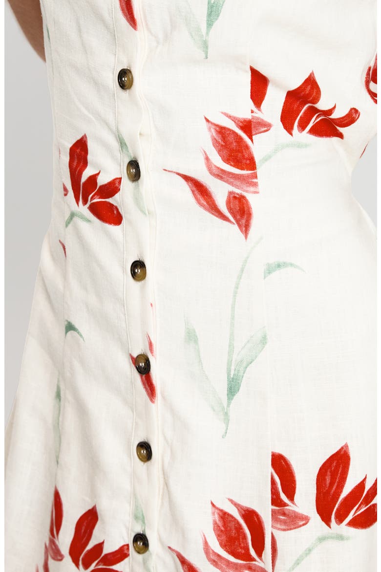 Dollie Floral Print Minidress, Alternate, color, FLORAL