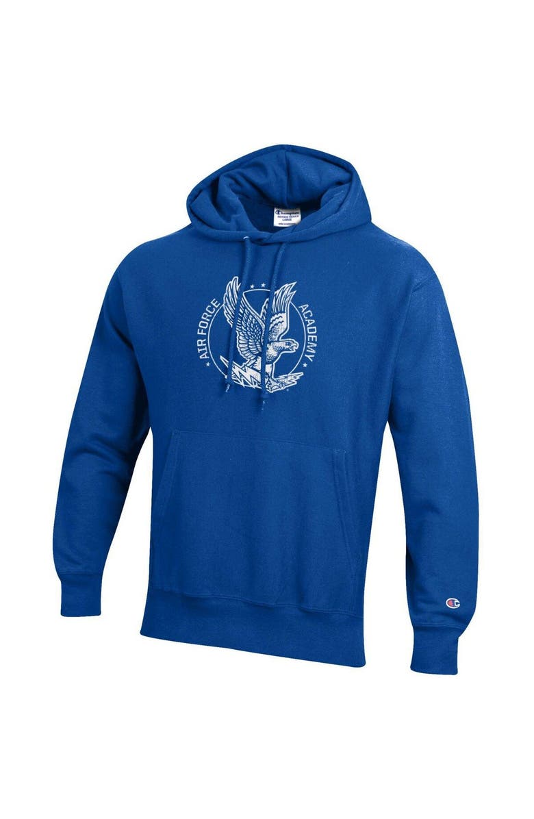 Champion Men's Champion Royal Air Force Falcons Vault Logo Reverse Weave Pullover Hoodie, Alternate, color, Royal