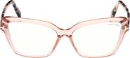 TOM FORD 55mm Cat Eye Blue Light Blocking Optical Glasses