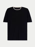 Gobi Cashmere Cashmere Silk Double-Collar T-Shirt