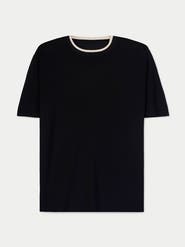 Gobi Cashmere Cashmere Silk Double-Collar T-Shirt