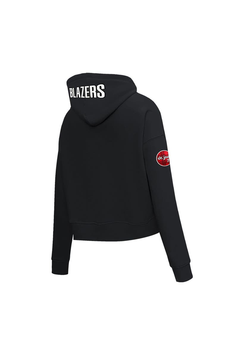 PRO STANDARD Women's Pro Standard Black Portland Trail Blazers 2023/24 City Edition Cropped Pullover Hoodie, Alternate, color, Black