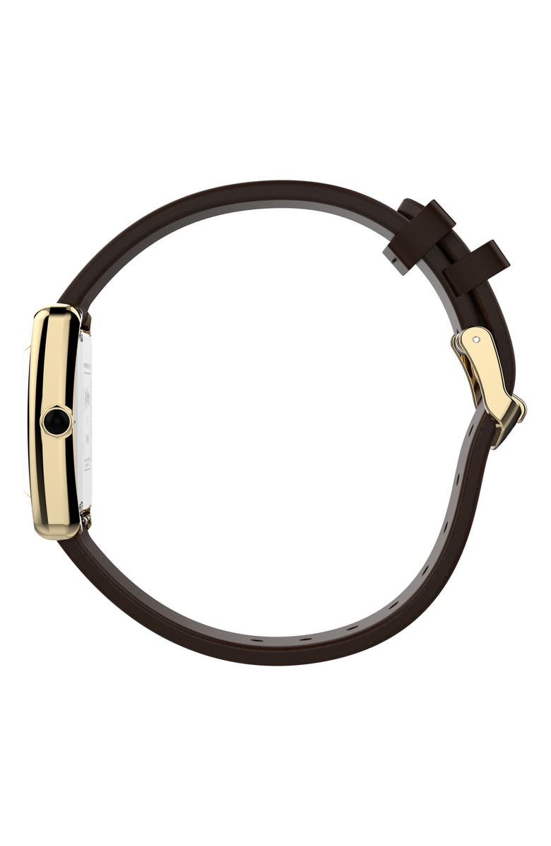 Timex<sup>®</sup> Harry Potter x Timex Hailey Hogwarts 24mm Leather Strap Watch, Alternate, color, Gold-Tone