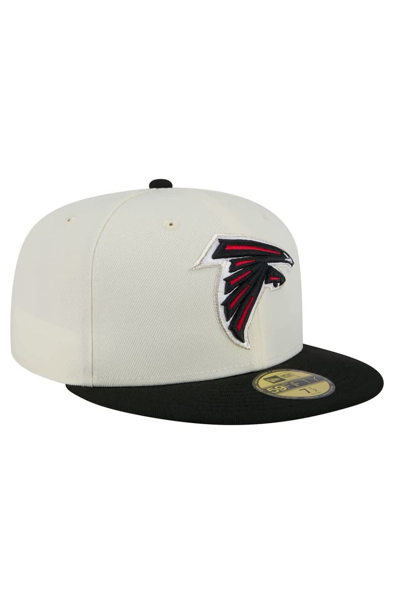 New Era Men's New Era  White/Black Atlanta Falcons Main 59FIFTY Fitted Hat, Alternate, color, 