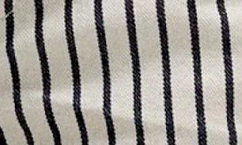 Free People Now Or Never Stripe Denim Shorts In Washed Railroad