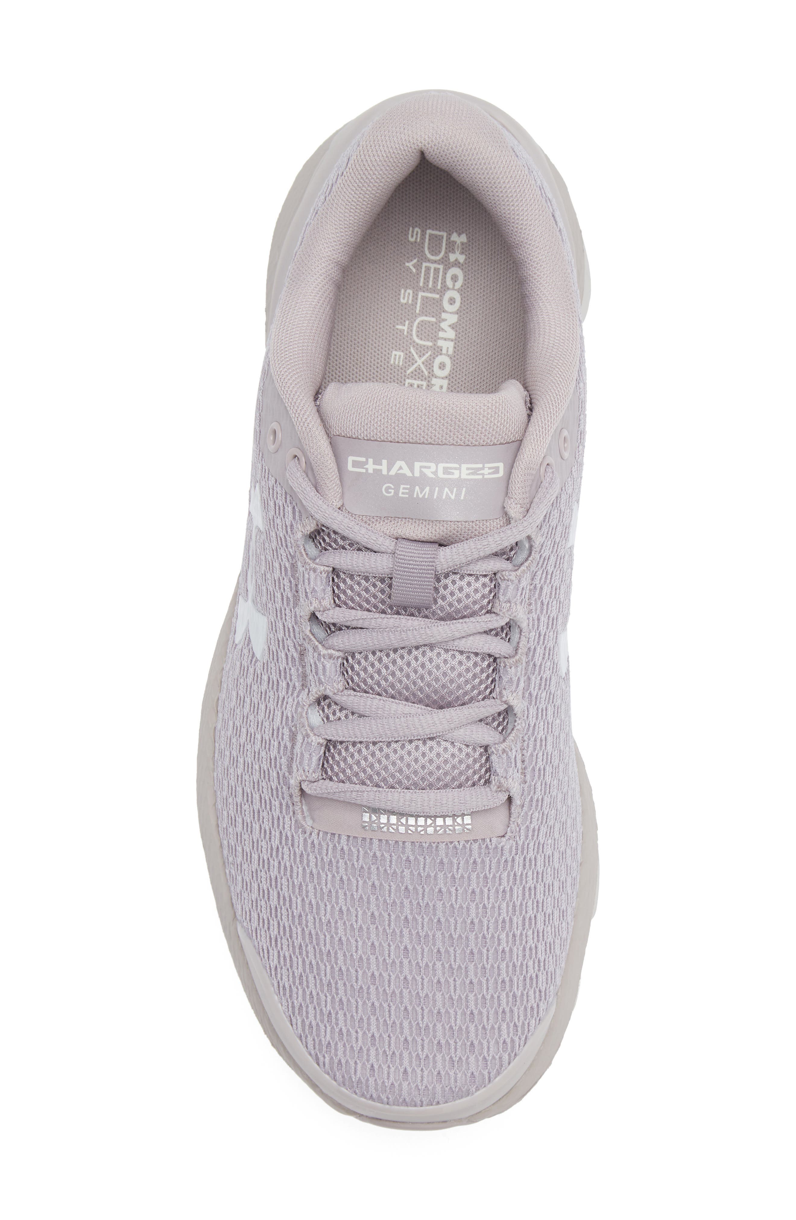 Under Armour Charged Gemini Running Shoe, Alternate, color, Gray Dawn