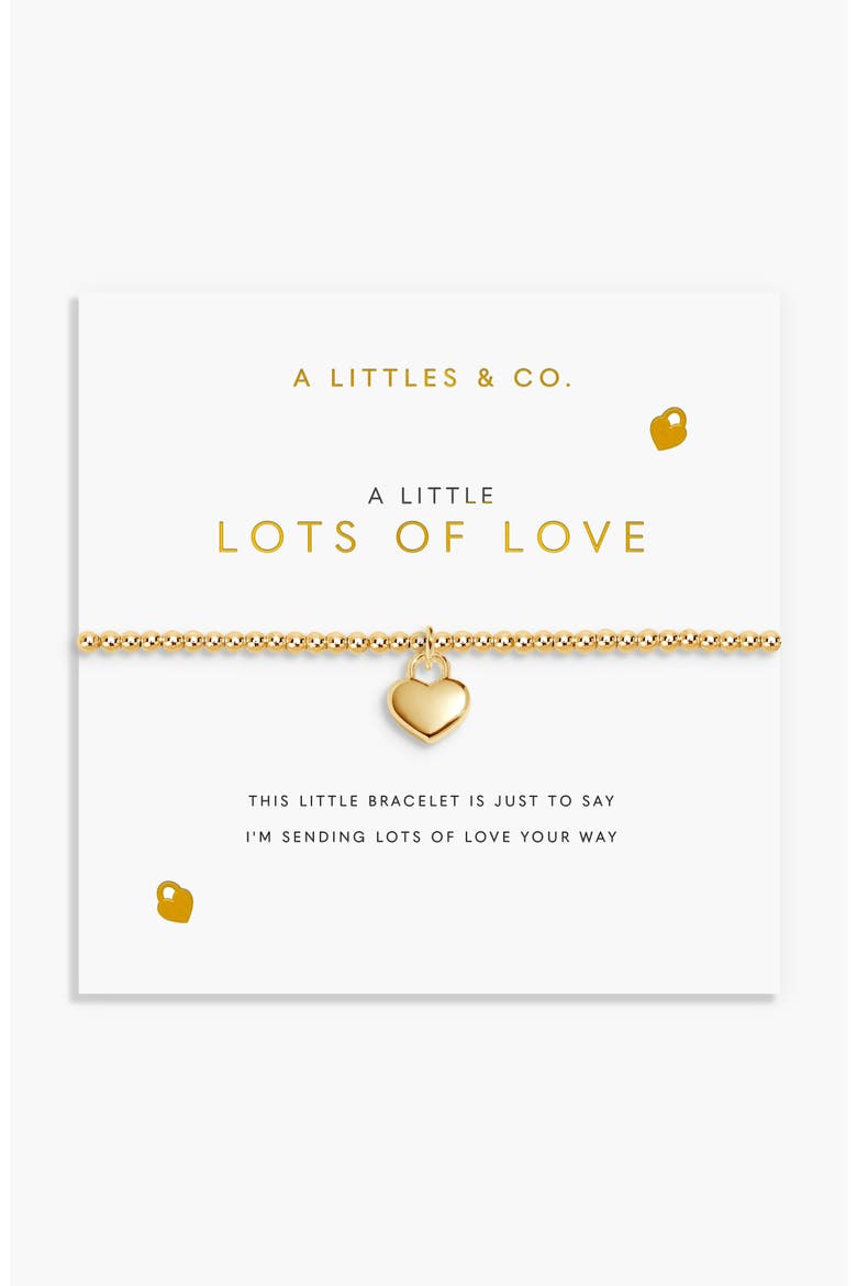 A Little 'Lots Of Love' Bracelet, Main, color, Gold Plated