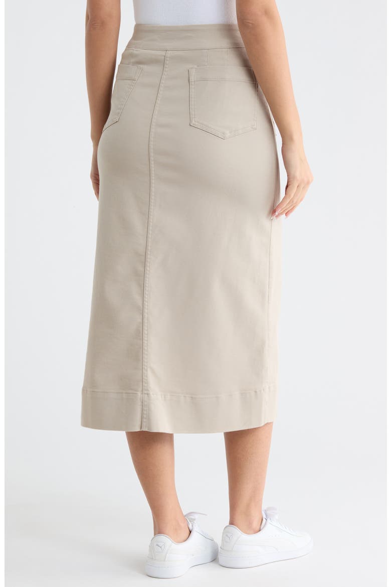 Everyday Midi Skirt, Alternate, color, ISLAND FOSSIL