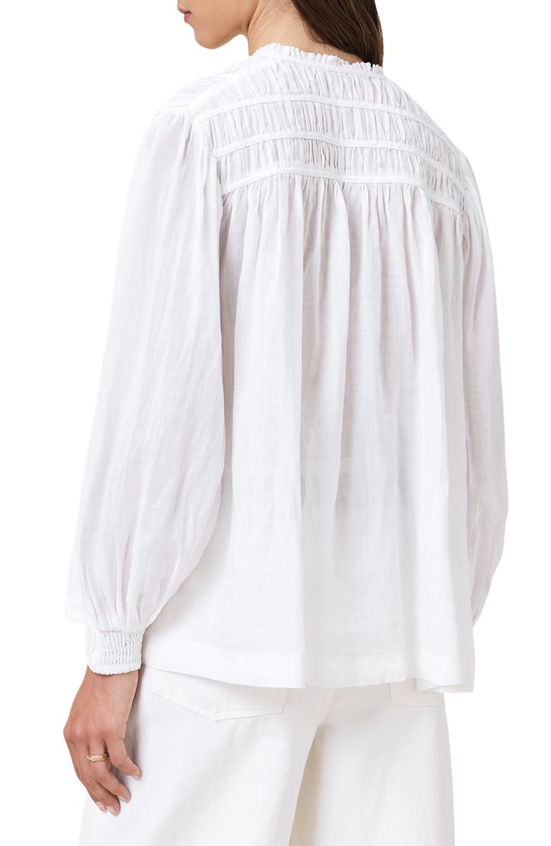 AllSaints Etti Gathered Yoke Button-Up Shirt, Alternate, color, 