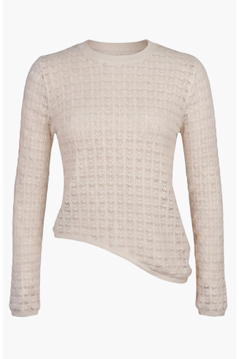 Textured Sheer Knit Top, Main, color, Ivory