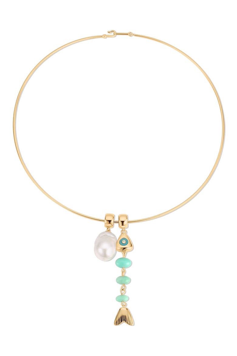 Milos Chrysoprase Choker, Main, color, CHRYSOPRASE