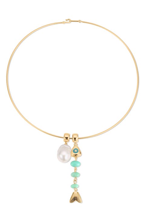 Milos Chrysoprase Choker