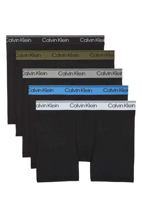 Assorted 5-Pack Microfiber Boxer Briefs