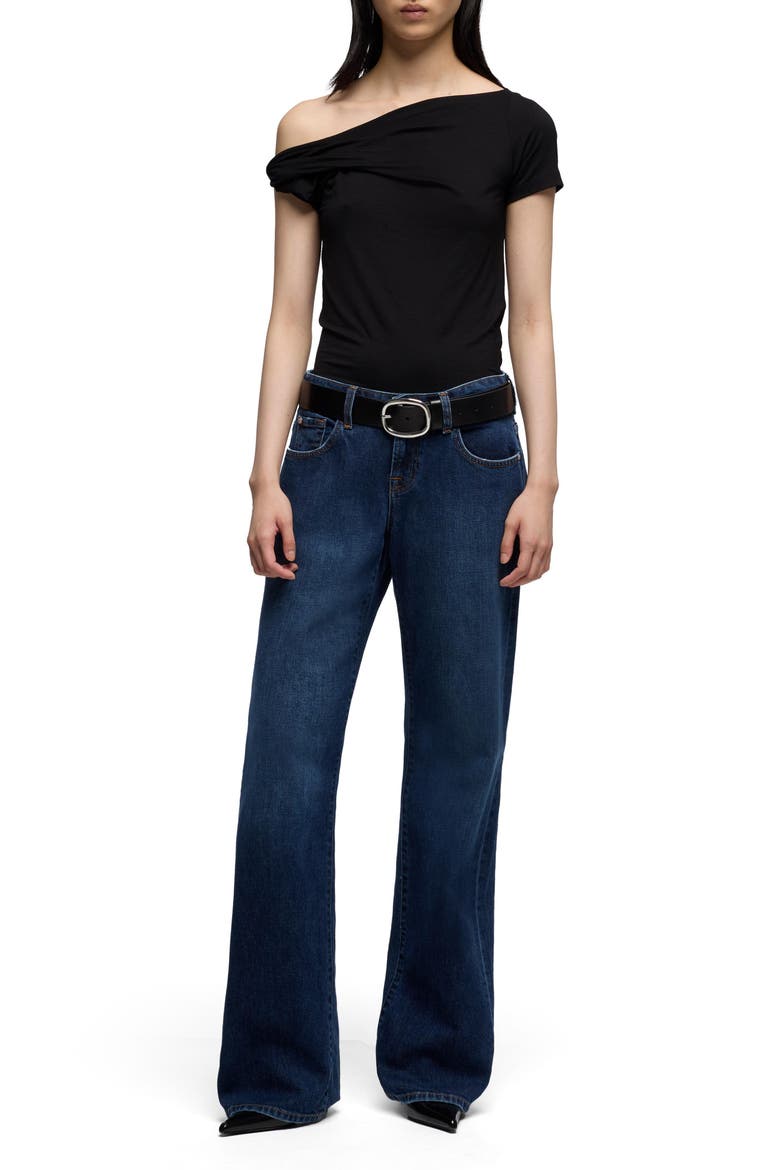 Low Rise Relaxed Straight Leg Jeans, Alternate, color, INDIGLOW