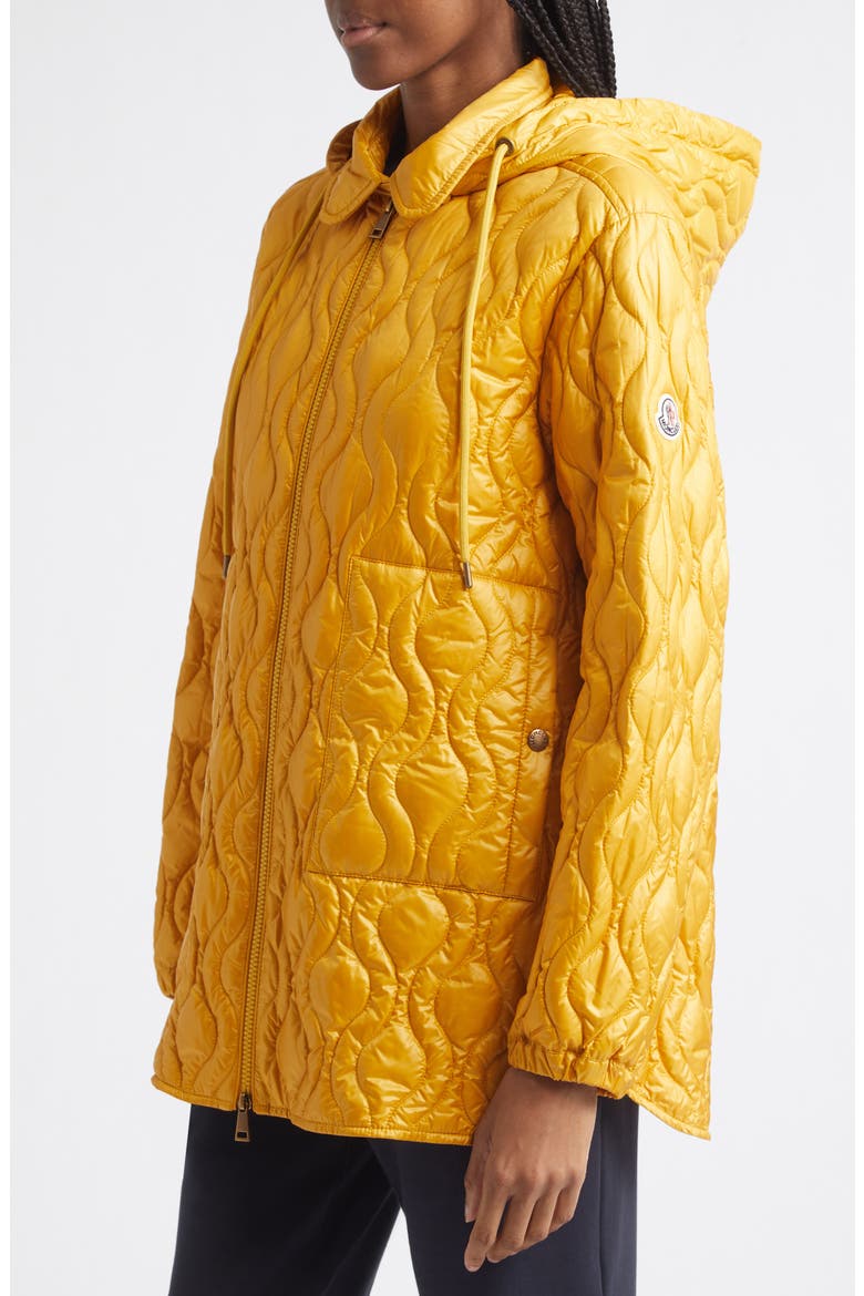Balette Quilted Down Jacket with Removable Hood, Alternate, color, YELLOW