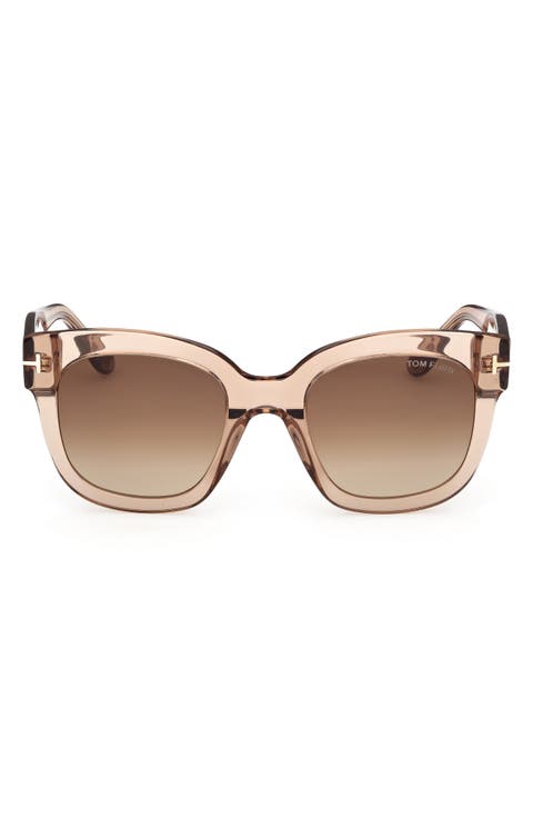 Beatrix 52mm Gradient Geometric Sunglasses