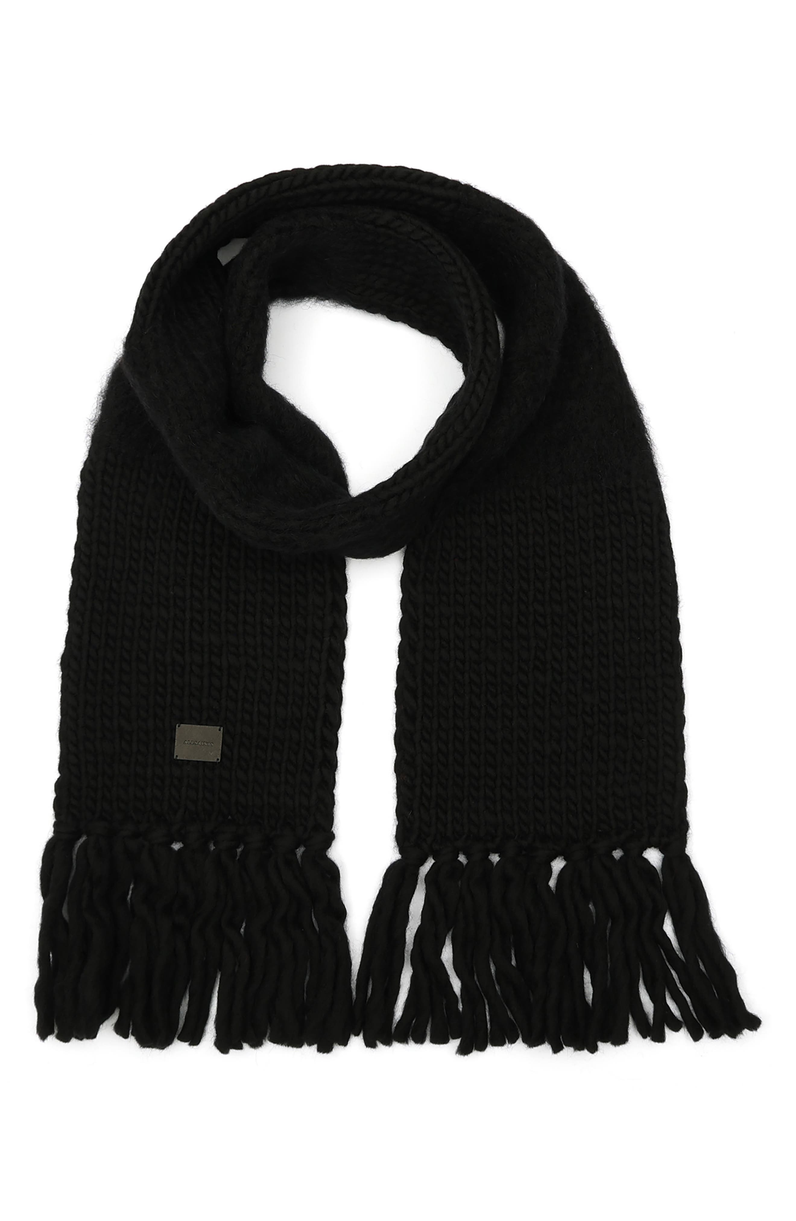 AllSaints Mix Yarn Handk-Knit Scarf