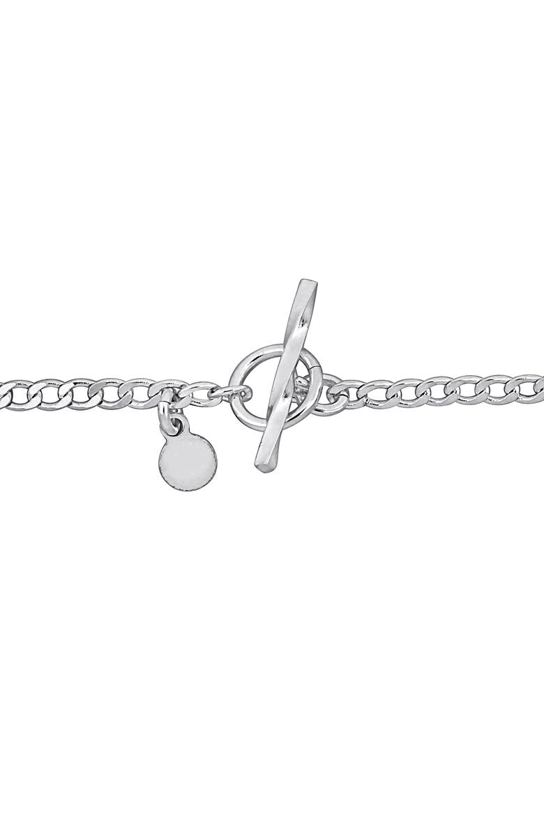 DELMAR Sterling Silver Curb Chain Bracelet, Alternate, color,