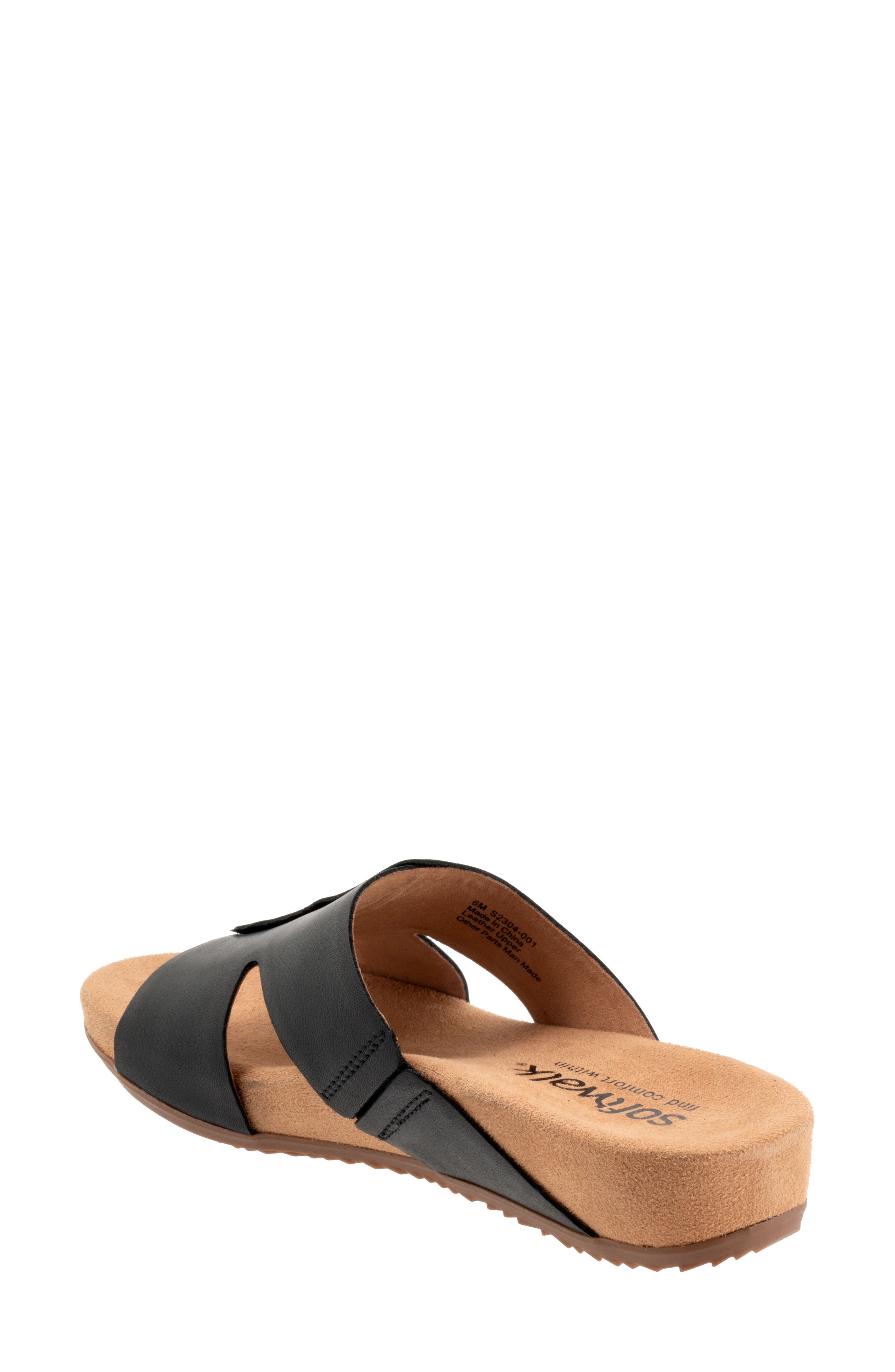 SoftWalk<sup>®</sup> Beverly Sandal, Alternate, color, Black