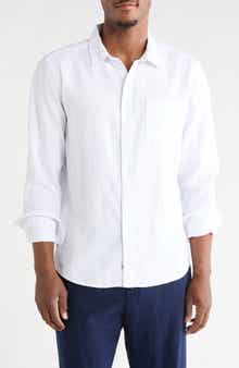 Long Sleeve Linen Blend Shirt