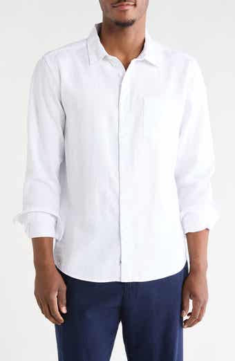 Long Sleeve Linen Blend Shirt
