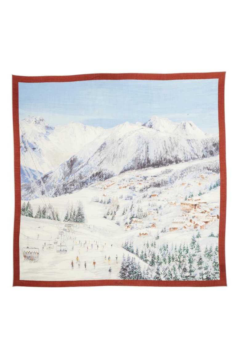 French Alps Cashmere & Silk Scarf, Main, color, ALPES FRANCAISES FANCY