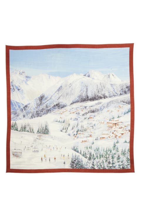 French Alps Cashmere & Silk Scarf