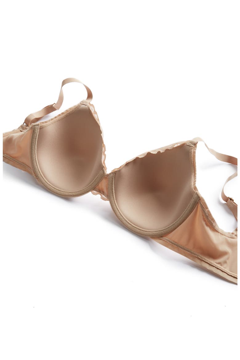 Hidden Glamour Contour Underwire Bra, Alternate, color, CAFE