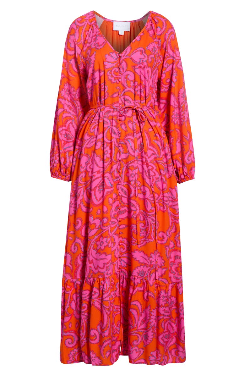 SUGARLIPS Marinda Floral Larrie Long Sleeve Button Maxi Dress, Alternate, color,