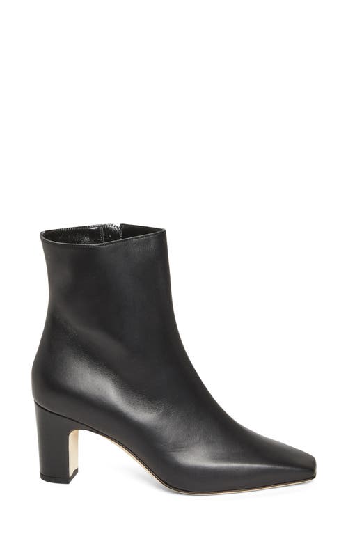 Manolo Blahnik Ofaralo Leather Ankle Boots In Black