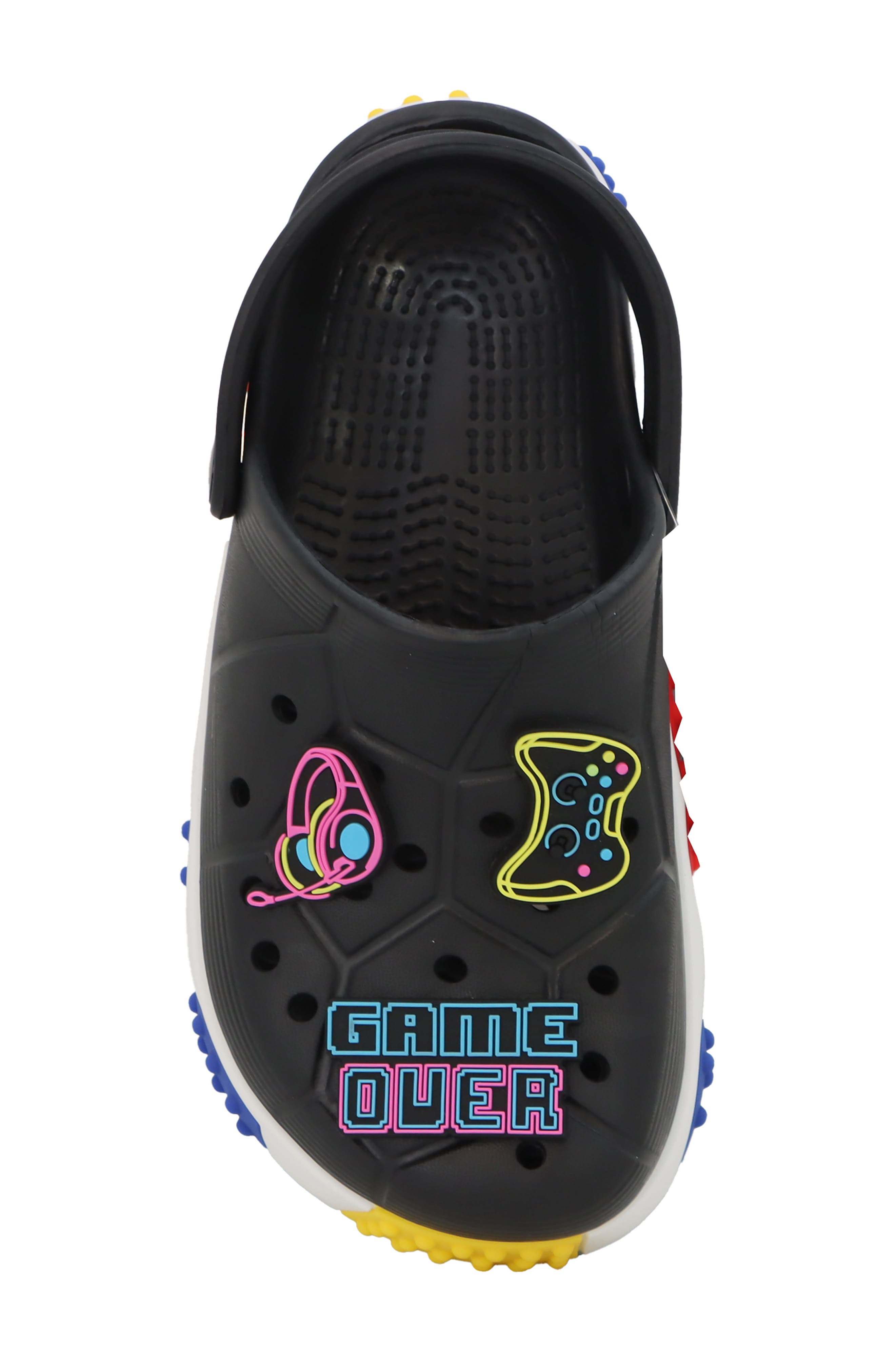 YOKI Kids' Platform Clog with Plush Charms, Alternate, color, 