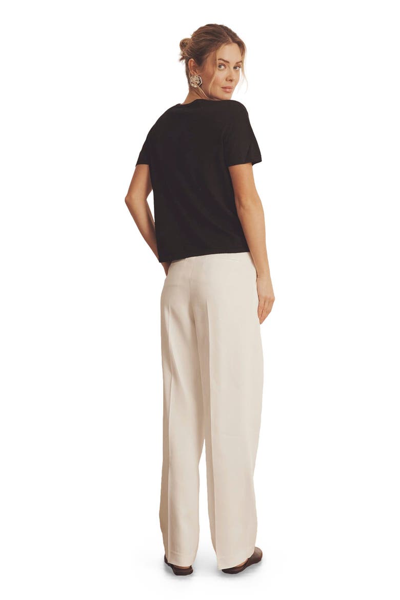 Super Fine Cashmere T-Shirt, Alternate, color, Black