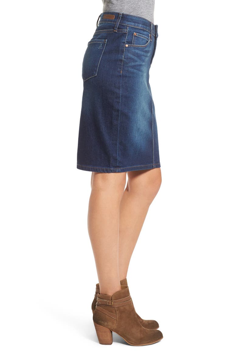 'Penny' Denim Pencil Skirt, Alternate, color, DEL RAY