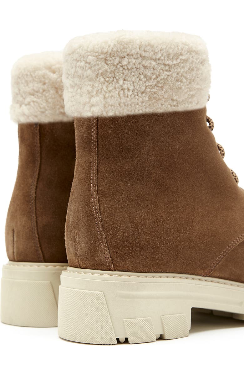 La Canadienne Andy Waterproof Genuine Shearling Winter Boot, Alternate, color, Walnut Suede