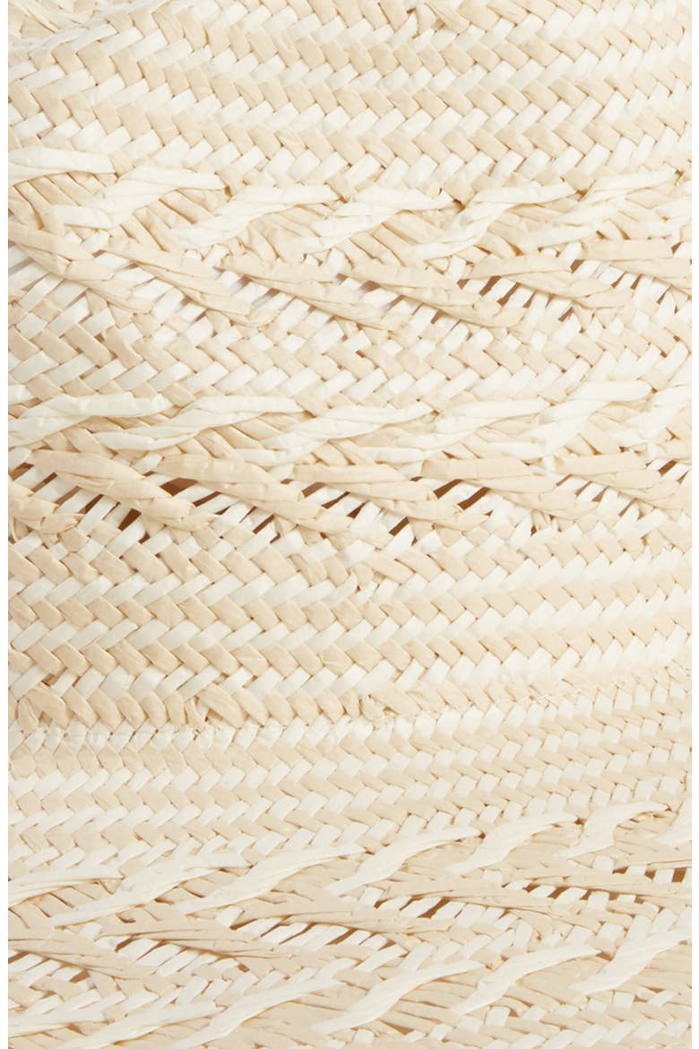 Straw Panama Hat, Alternate, color, IVORY COMBO