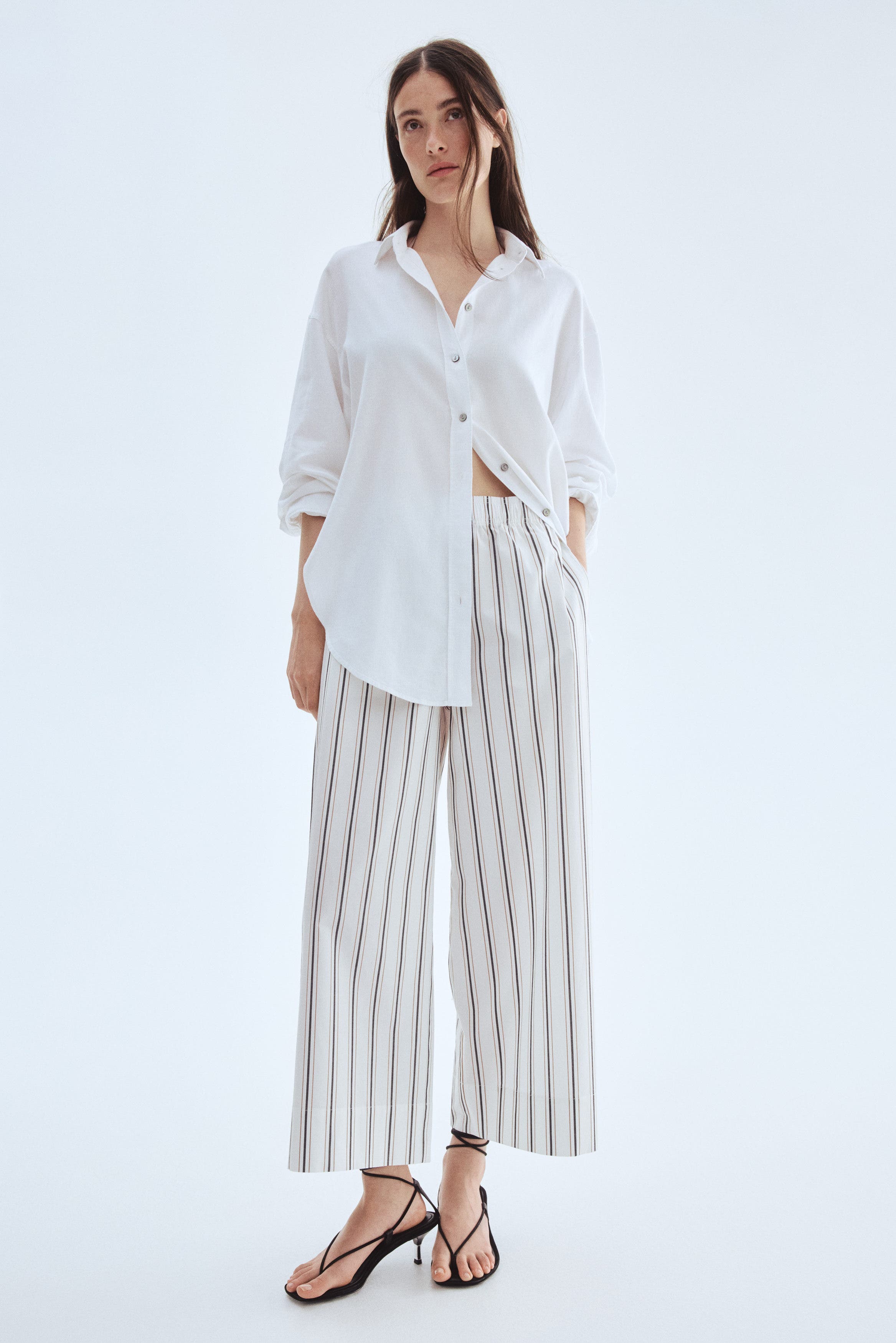 Ankle-length Cotton Trousers - image 2