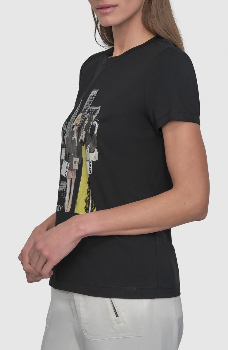 DKNY Chrysler Conversational Graphic T-Shirt, Alternate, color, 