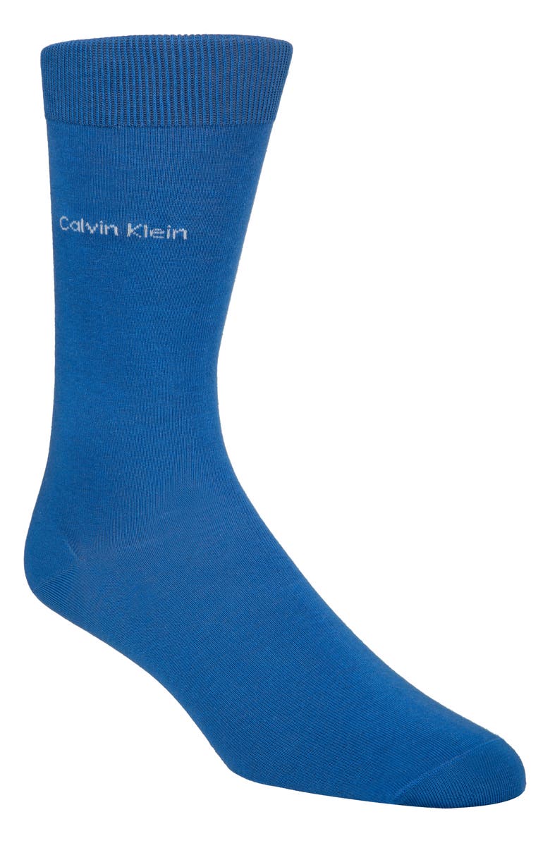 Calvin Klein Giza Crew Socks, Main, color,