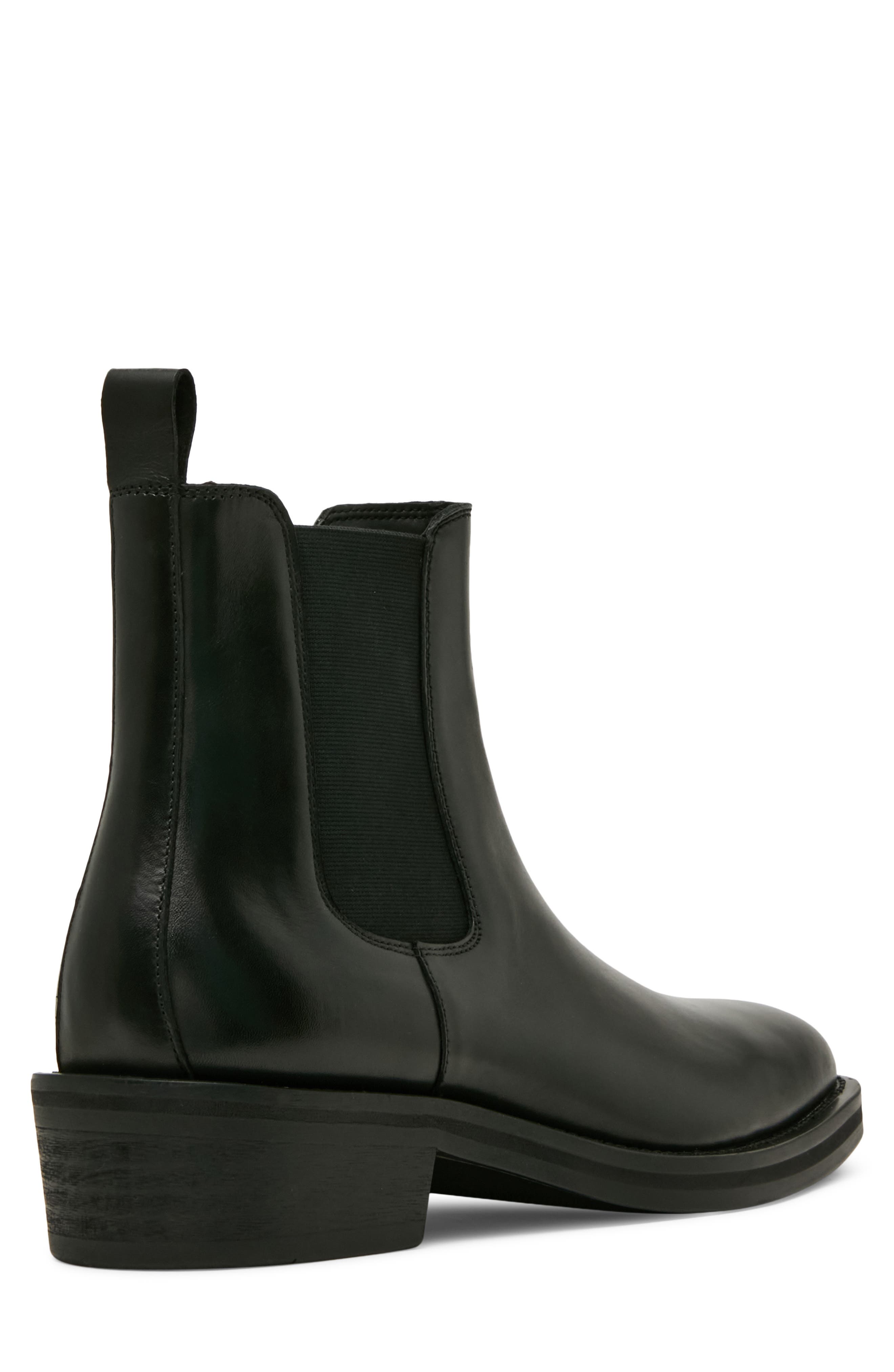 Devera Leather Chelsea Boot, Alternate, color, BLACK LEATHER