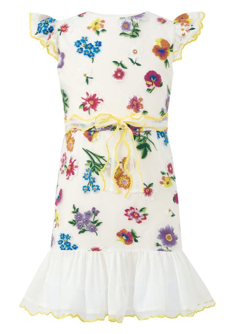 Carly Embroidered Mini Dress (Toddler, Little Kid & Big Kid)