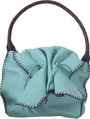 Carlos Falchi Shoulder Butterfly Top Grain Leather Bag