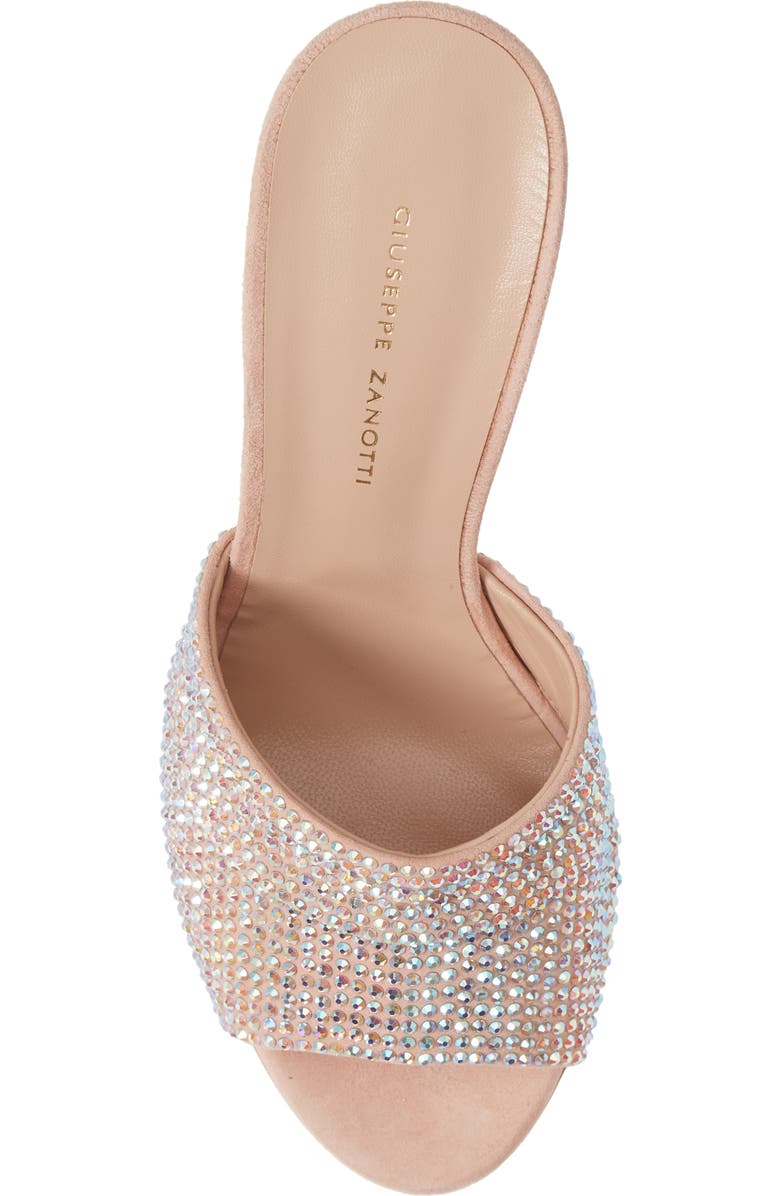 Giuseppe Zanotti Crystal Embellished Block Heel Sandal, Alternate, color,