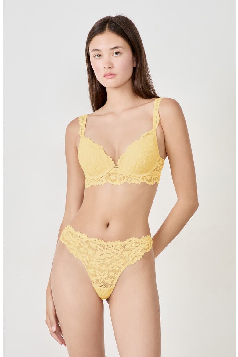 Legende Lace Tanga, Alternate, color, VANILLA