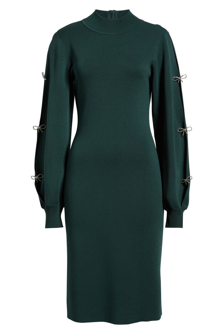 Long Sleeve Sweater Dress, Alternate, color, HUNTER