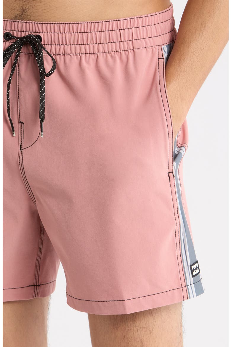 Dbah Panel Loopback Swim Trunks, Alternate, color, ASH ROSE