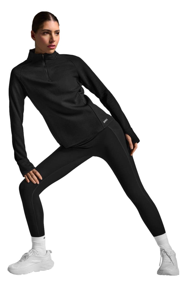 2XU Women's Ignition Haptic 1/4 Zip, Alternate, color, Black/Silver Reflective