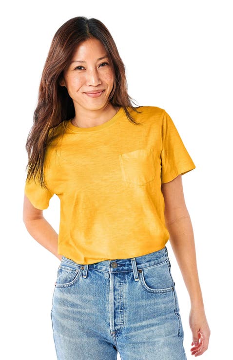 Adult Slub Pocket Tee (Unisex Fit)