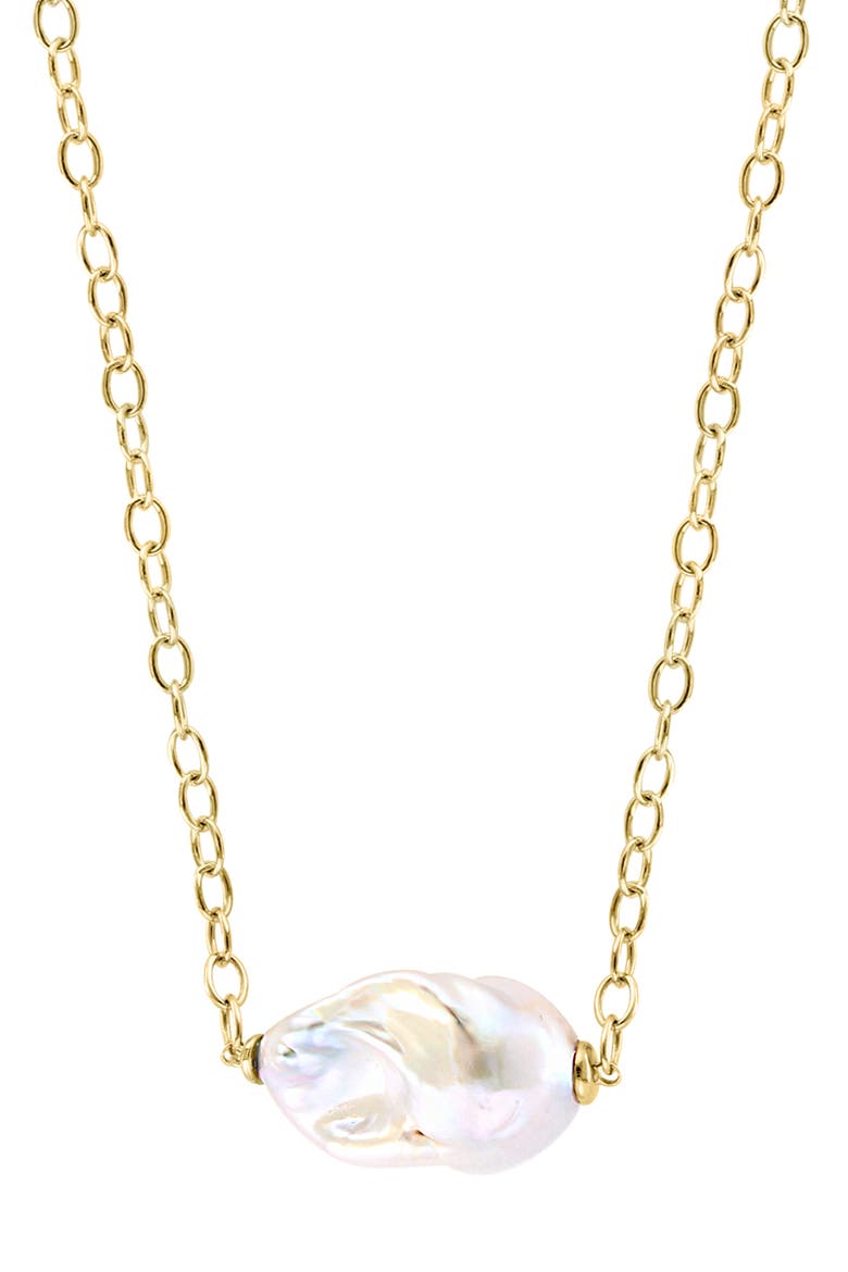 Freshwater Pearl Pendant Necklace, Alternate, color, WHITE